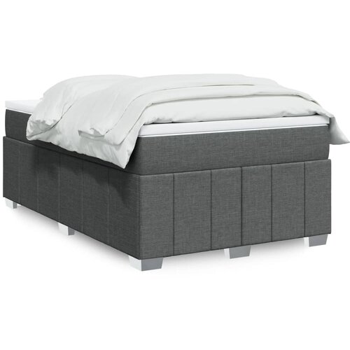 Krevet box spring s madracem tamnosivi 120 x 190 cm tkanina Cijene