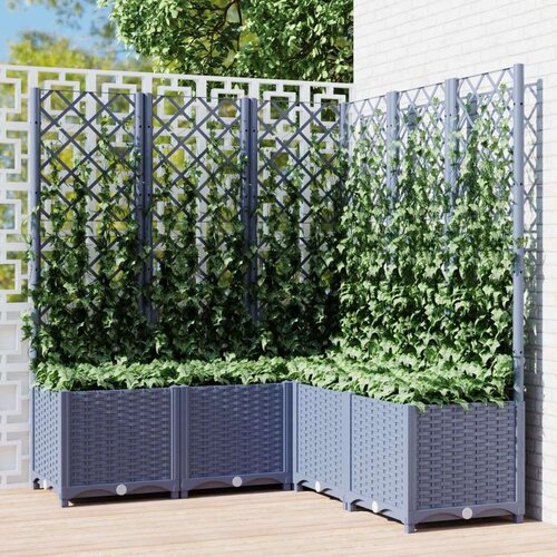  Sadilica s rešetkom tamnosiva 120 x 120 x 136 cm pp Cijene