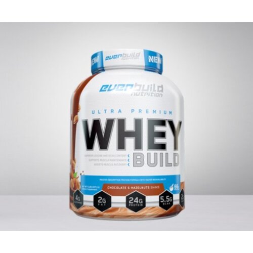Everbuild Nutrition Whey Protein Build, Čokolada-lešnik, 2.27kg Cene
