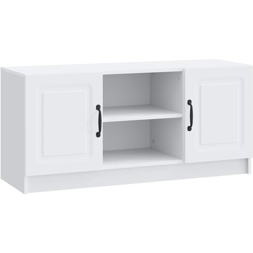 TV ormar Bijela 102 x 34,5 x 47 cm Konstruirano drvo Slike