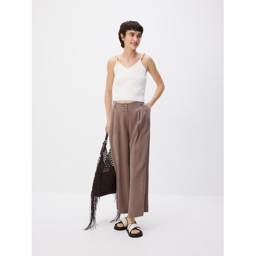Reserved LADIES` TROUSERS - bež Cijene