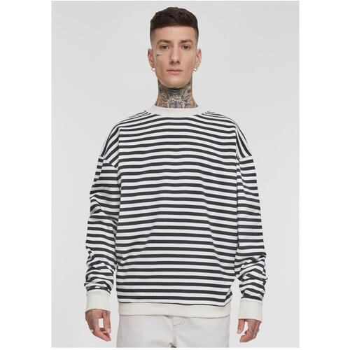 UC Men Men&amp;#039;s Striped Crewneck Sweatshirt White - Sand/Black Slike