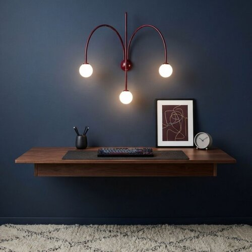 Opviq zidna lampa Vault 20950-C, 3 × G9, bordo Cene