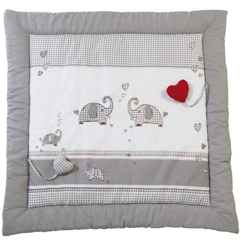 Roba Bijela/siva dječja podloga za igru 100x100 cm Jumbo twins &amp;ndash; Slike
