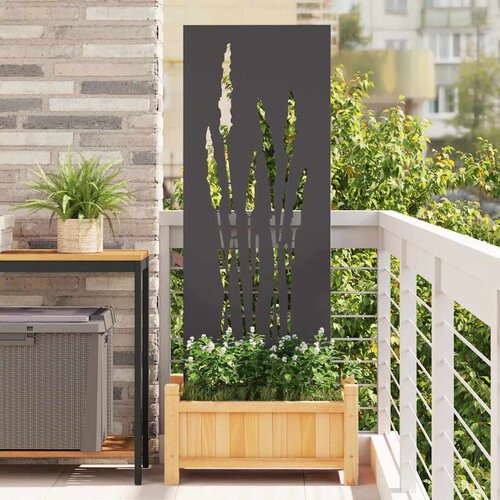 vidaXL Dekorativna ploča za vrt Crna 50 x 140 cm Cene