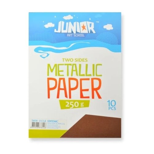 Junior jolly metallic paper papir metalik a4 250g 10k - odaberite nijansu braon ( 136110 ) Cene