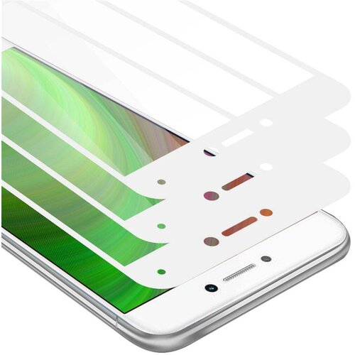Cadorabo Huawei P8 LITE 2017/P9 LITE 2017 - Za&scaron;čitna folija v transparentno z belo - 3-pack Kaljeno steklo za za&scaron;čito zaslona s trdoto 9H in, (20547896) Cene