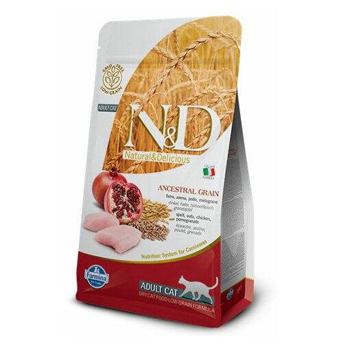 Farmina N&D hrana za mačke low grain piletina i nar 5kg Slike