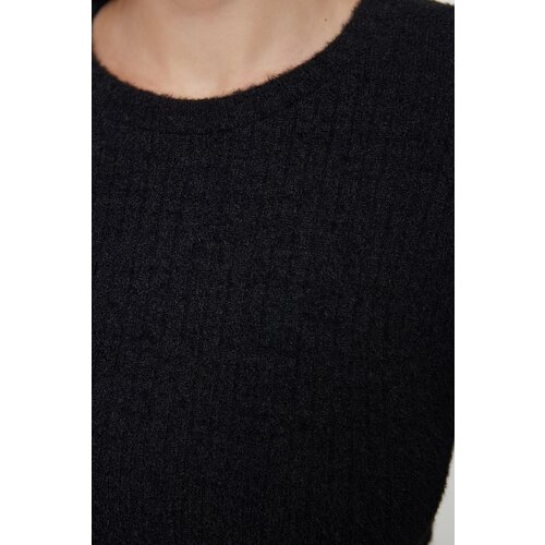 Trendyol Black Basic Furry Knitted Sweater Slike