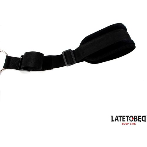 LateToBed BDSM Line Komplet Shoulder Swingstrap Black Slike