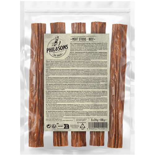 Phil &amp;amp; Sons palčke iz govejega mesa 5 kosov Slike