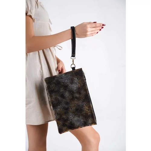 Capone Outfitters Clutch - Black - Tie-dye print