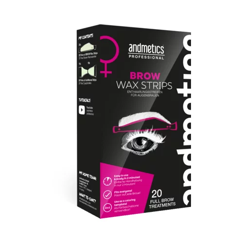 Andmetics brow wax strips ženske - medium