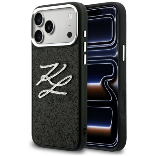  maska karl lagerfeld iml glitter kl diamond logo za iphone 17 pro max crna Cene