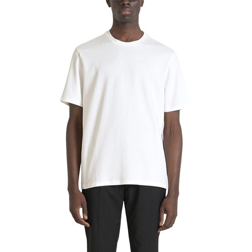 Antony Morato Polo majice dolgi rokavi T-SHIRT RELAXED FIT MMKS02469-FA100253 Bela Slike