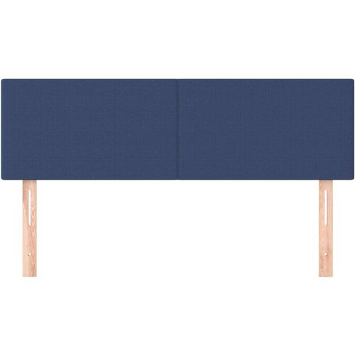  Uzglavlja 2 kom plava 72 x 5 x 78/88 cm od tkanine Slike