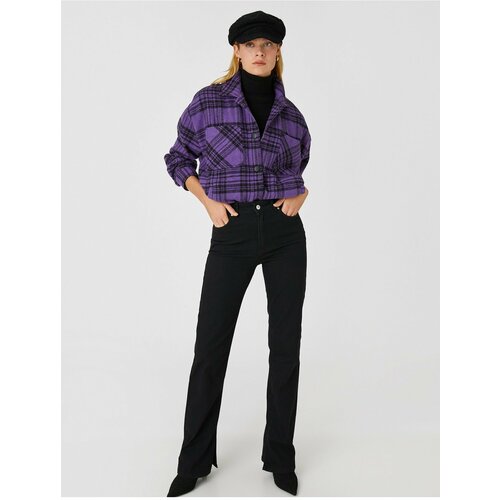Koton Jacket - Purple - Regular fit Slike