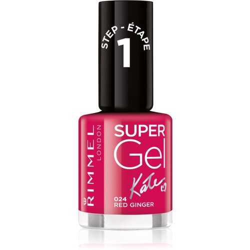 Rimmel London Super Gel By Kate gel lak za nokte bez korištenja UV/LED lampe nijansa 024 Red Ginger 12 ml Cijene