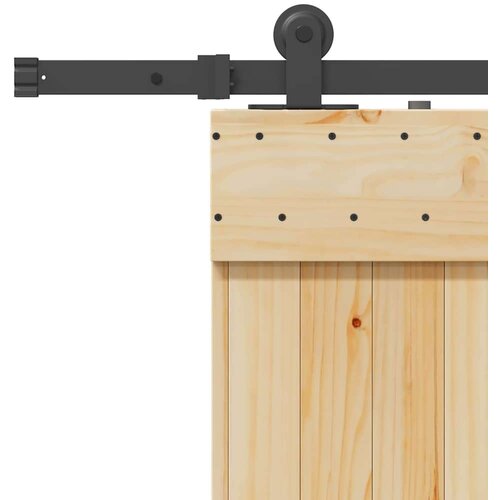 vidaXL Drsna vrata s kompletom vodil 70x210 cm trdna borovina Cene