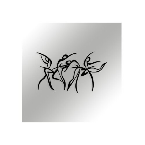 Wallity Zidna dekoracija Felicita S, 66x38cm, Crna Slike