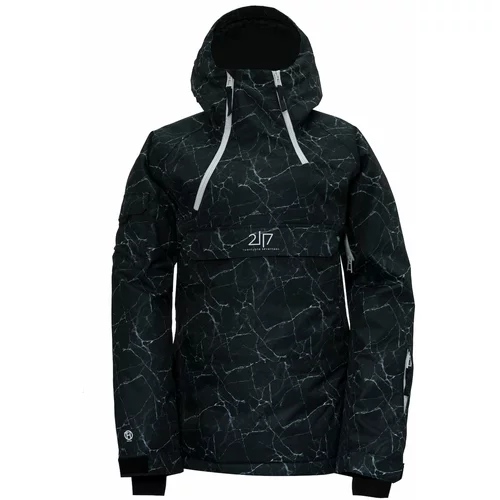2117 LIDEN - ECO Women's light insulated 2L ski jacket (anorak) - Black AOP