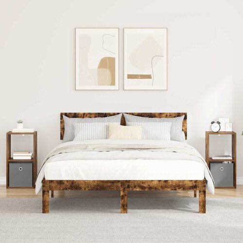  Noćni ormarić 2 pcs Dimljeni hrast 30,5 x 27 x 59,5 cm Cene