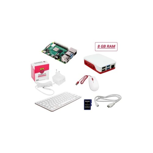 Raspberry Pi® Desktop Kit Pi® 4 B 8 GB 4 x 1.5 GHz uklj. tipkovnica, uklj. miš, uklj. noobs os, uklj. napajanj Cijene