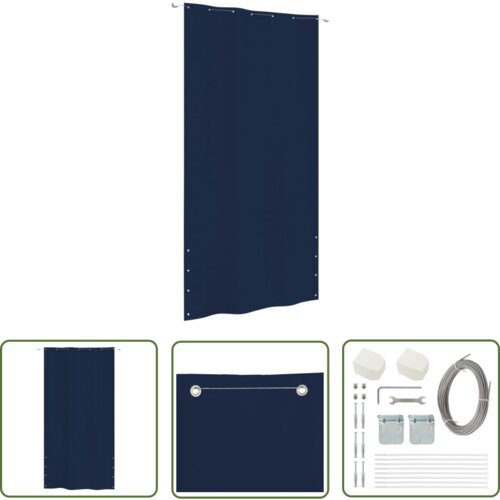  The Living Store Balkonsko platno modro 140x240 cm tkanina Oxford - Balkonsko Platno, (21742673) Cene