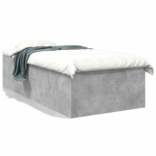 VidaXL Okvir kreveta boja betona 100x200 cm od konstruiranog drva Slike