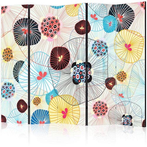Artgeist PARAVAN 225/172/3 cm večbarvno, svetlo modra Cene
