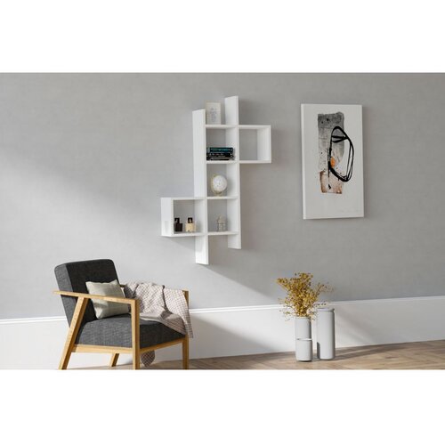 Woody Fashion Zidna polica Keno White Cene