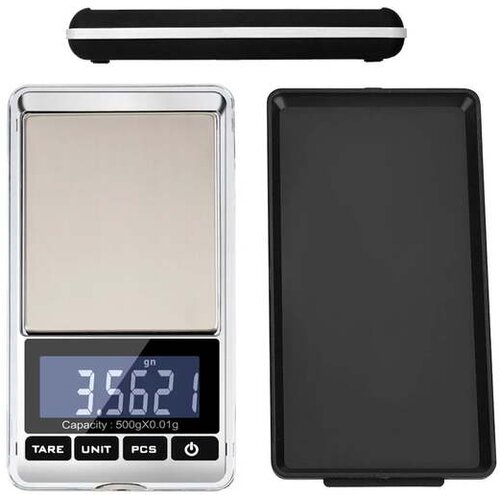 VERKGROUP VERK GROUP digitalna mini LCD žepna tehtnica osvetljena 0,01-500g 17117 Slike