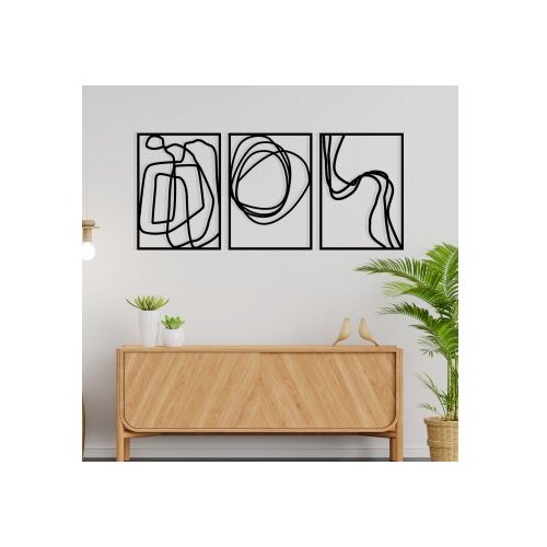 Wallity Zidna dekoracija Achermus, 120x54cm, Crna Slike