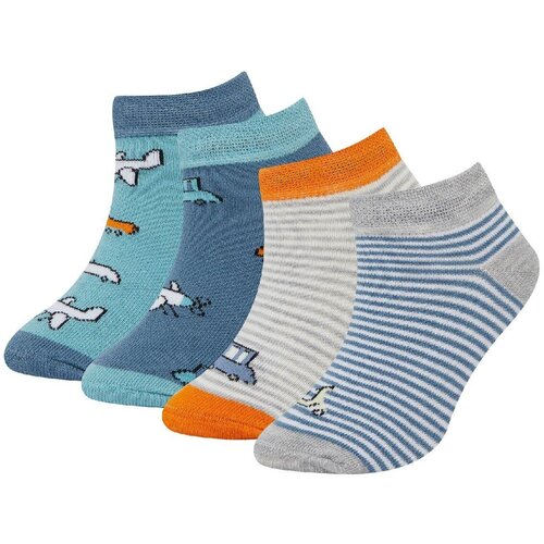 Defacto Baby Boy Non-Slip Sole 4-Pack Cotton Booties Socks Slike