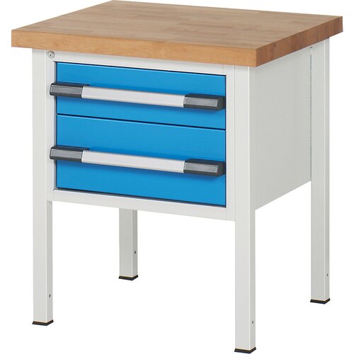 eurokraft pro delovna miza z ogrodjem serije 8, 2 predala: 1 x 150 mm, 1 x 210 mm, šxg 750 x 700 mm Cene