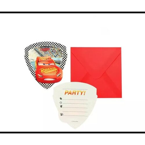  Cars: vabilo s kuverto - 6 kos Cene