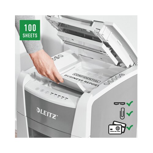 Leitz uničevalec dokumentov iq autofeed 100 2x15 p5 80120000 Cene