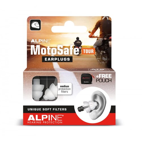  Čepki Za U&amp;scaron;esa - Za Motoriste - Motosafe Tour Earplugs Alpine - Par Slike