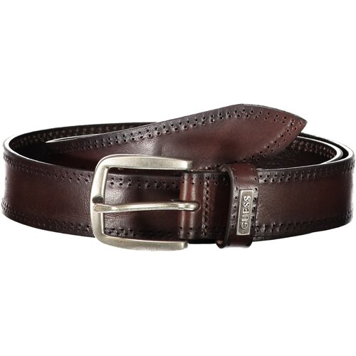 Guess Jeans LEATHER BELT MEN BROWN Slike