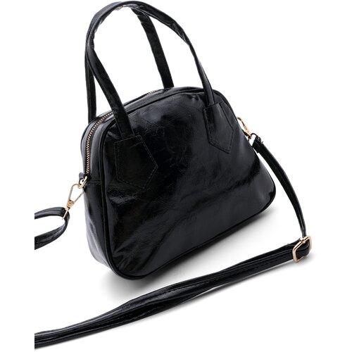 Marjin Women's Hand Shoulder Bag Teraf Black Cene