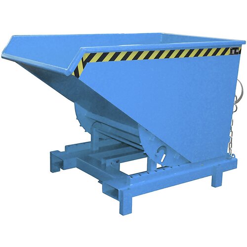 eurokraft pro Prekucna posoda za velike obremenitve, prostornina 0,9 m³, nosilnost 4000 kg, modra RAL 5012 Cene
