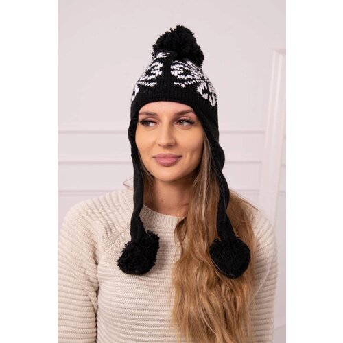 Kesi Women&amp;#039;s long eared cap Balbina K381 black Slike