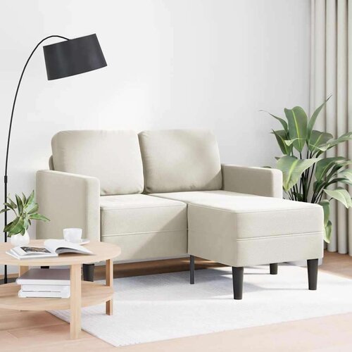SOFA 2-sjed s ležaljkom u obliku slova L krem 125 cm bar&amp;scaron;un Slike