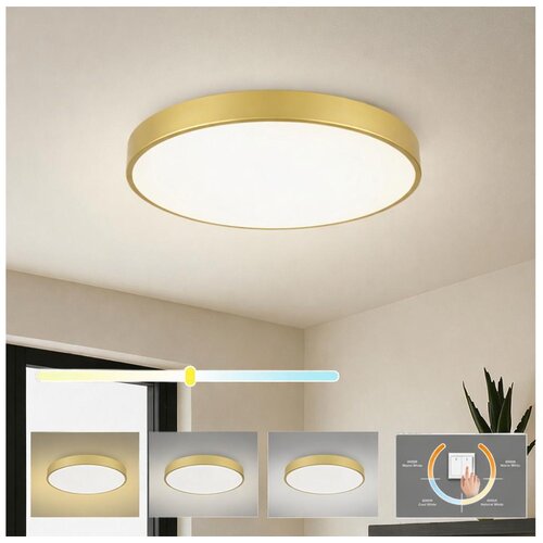  Brilagi - LED plafonska lampa POOL LED/60W/230V 3000/4500/6000K prečnik 60 cm zlatna Cene