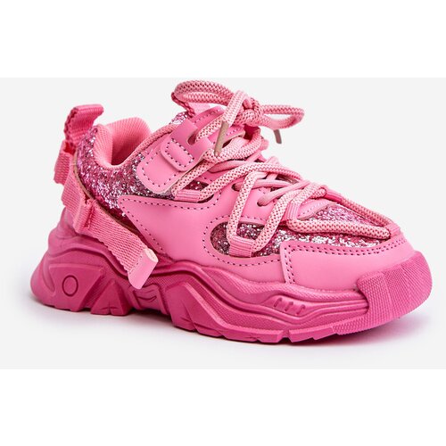 Boto Children&amp;#039;s sneakers decorated with sequins pink Liatoma Slike