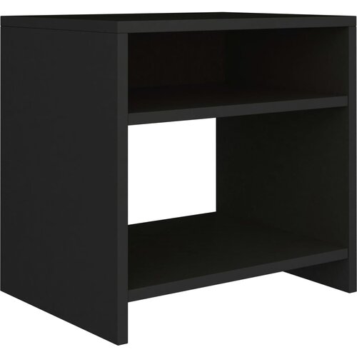 Maison Chic Nočna omarica - Nočna miza črna 40x30x40 cm iverna plošča, (21687127) Cene