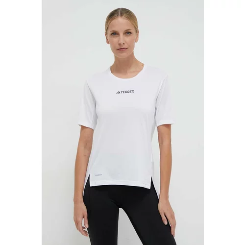 adidas Terrex Športna kratka majica Multi bela barva