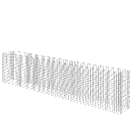  Gabionska sadilica od pocinčanog čelika 450 x 50 x 100 cm Slike