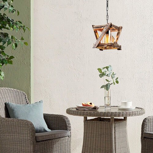 Opviq Erebos - 108-AV BlackWooden Chandelier Slike