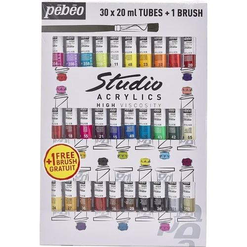 Pébéo 69.2930 Set akrilnih boja 30 x 20 ml